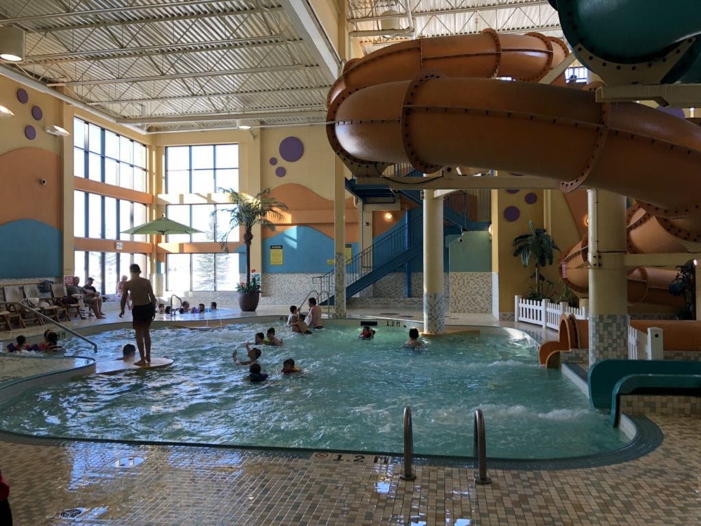 Waterslides and pool at Port’O’Call - Calgary 