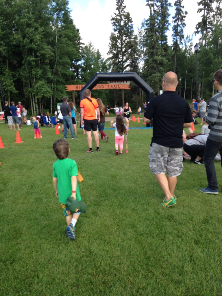 Fort McMurray Marathon finish line