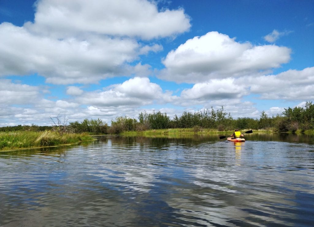 Kayaking on Black Nugget Lake