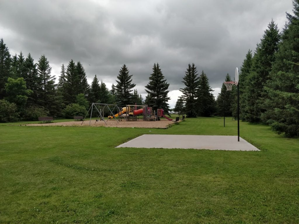 Playground at Black Nugget Lake Campground