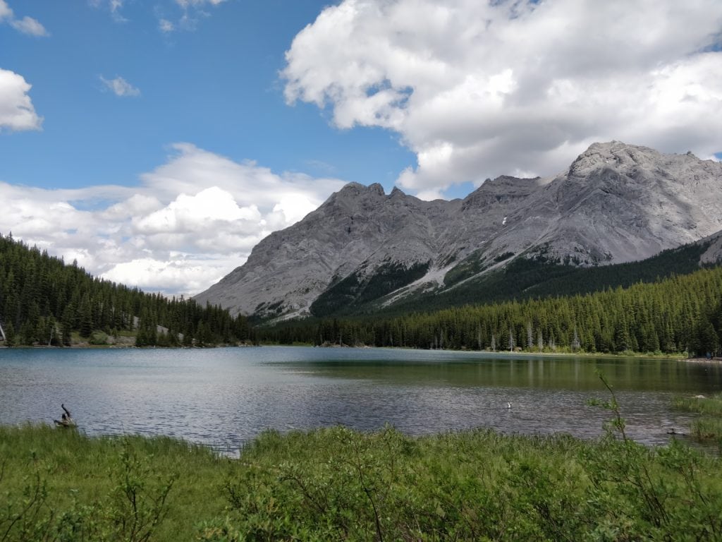 The lake at the walk-in campsite