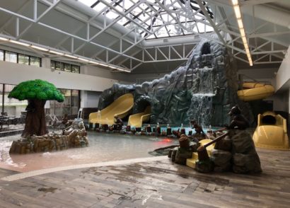 Pomeroy Kananaskis Lodge pool and waterslides