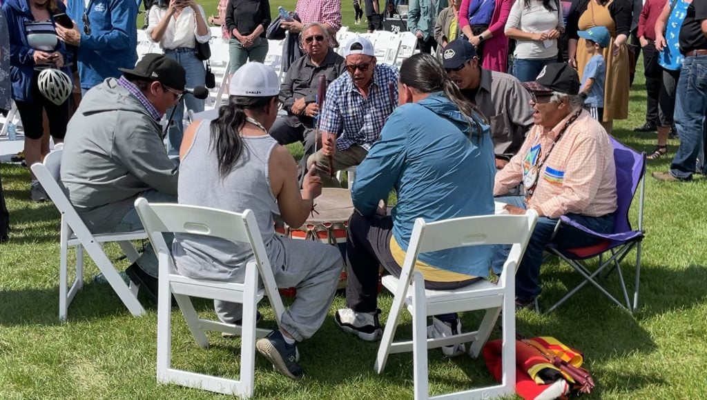 Indigenous Drum singers