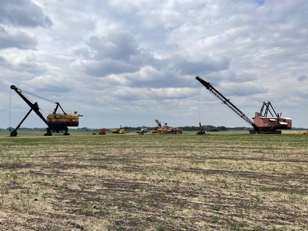 Mining machines at Reynolds-Alberta Museum