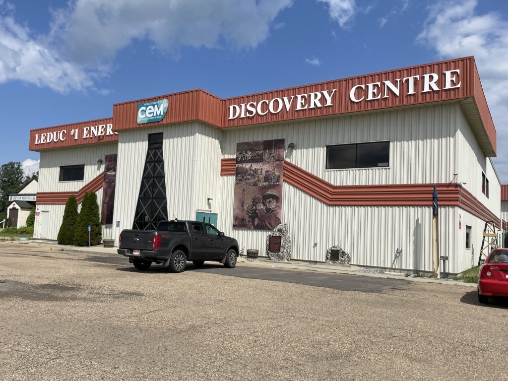 Front of the Canadian Energy Museum building