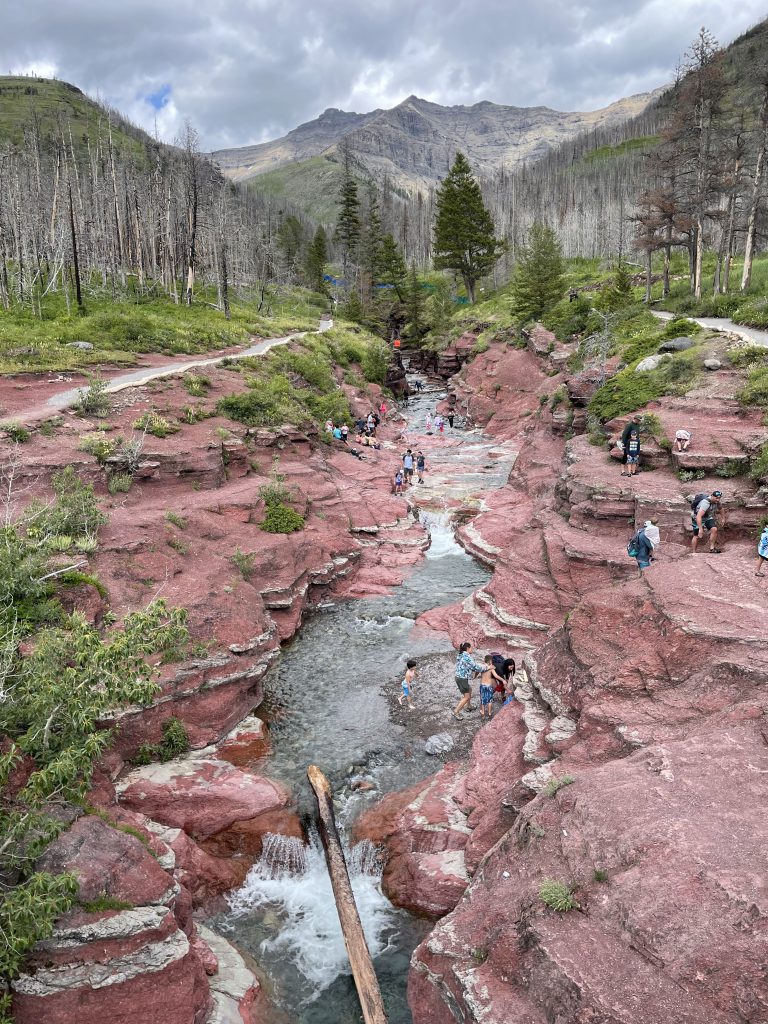 Red Rock Canyon in Waterton National Park