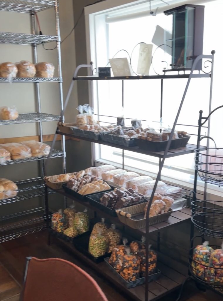 Interior of Tina's Cafe and Bakery at 3pm.